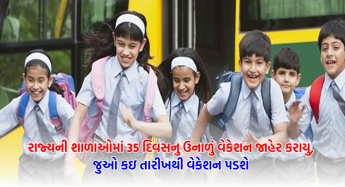 School Summer Vacation: રાજ્યની શાળાઓમાં 35 દિવસનુ ઉનાળું વેકેશન જાહેર ...